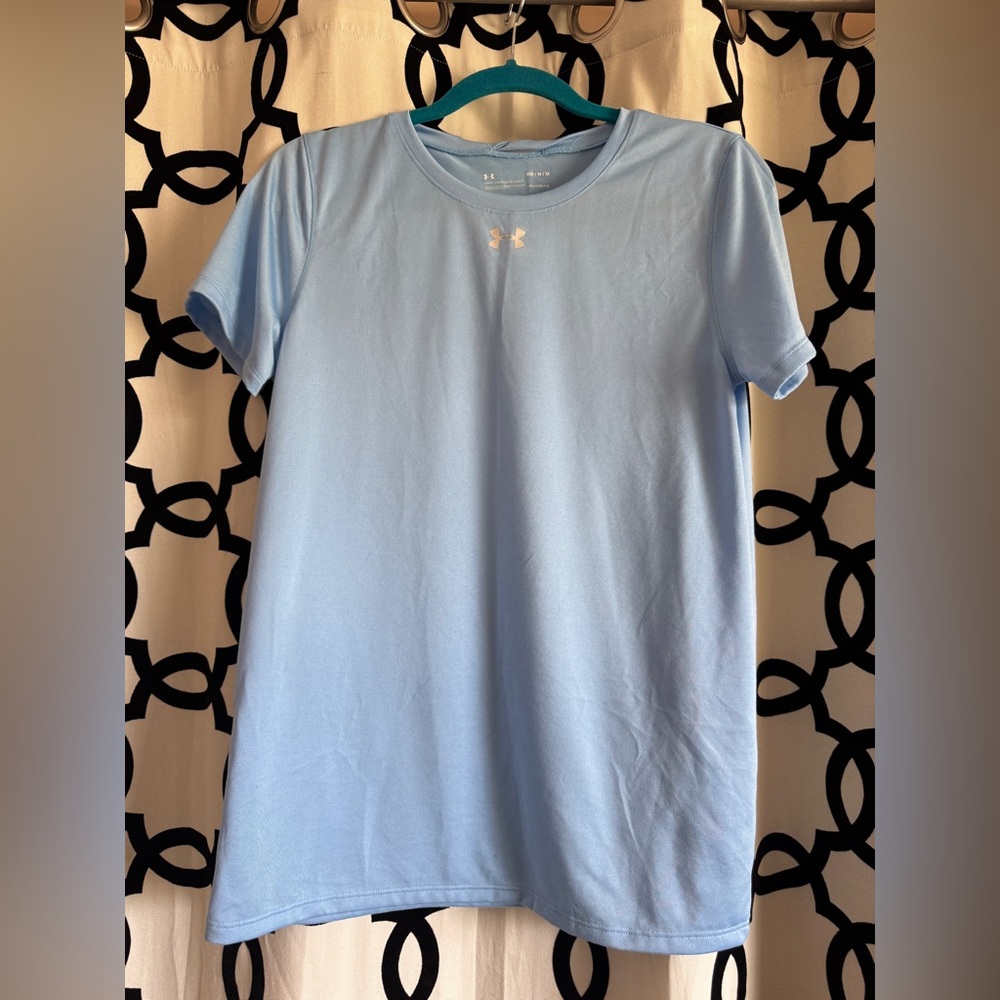 Under Armour Sky Blue HeatGear Shirt, size M